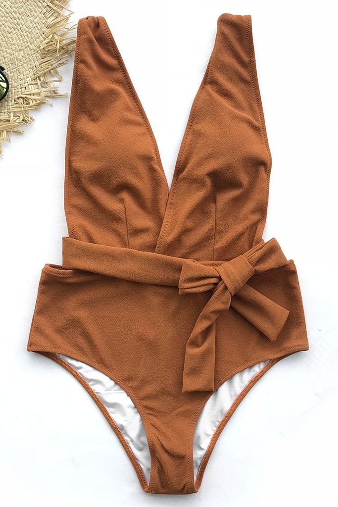 Sea Escape Solid One-piece Swimsuit