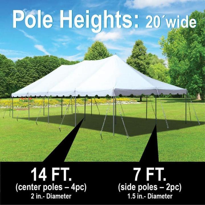 Just Need $149 & Free Shipping | Party Tents Direct 20x40 Outdoor Wedding Canopy Event Pole Tent