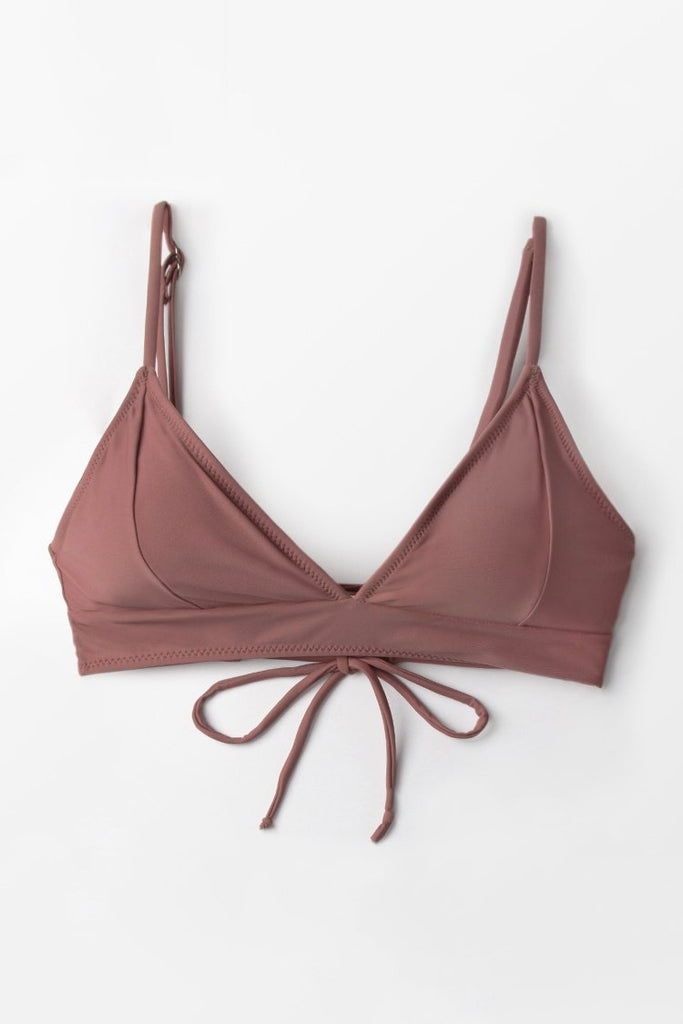 Cosy Bay Lace-Up Bikini Top