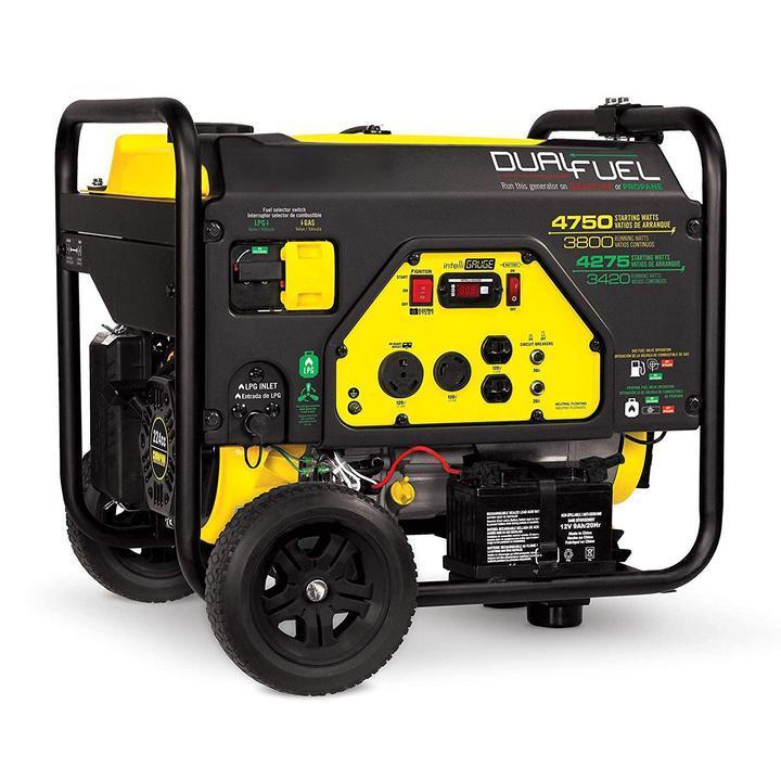 Just $129 & Free Shipping | 3800-Watt Dual Fuel RV Ready Portable Generator with Electric Start