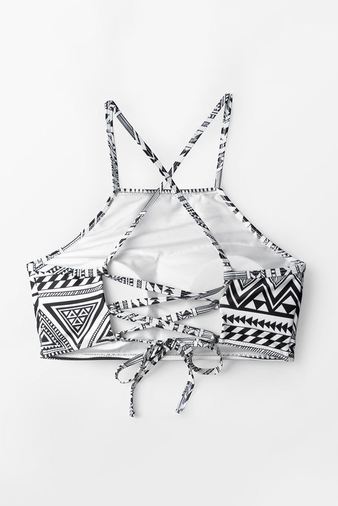 Simple Truth Lace-Up Bikini Top