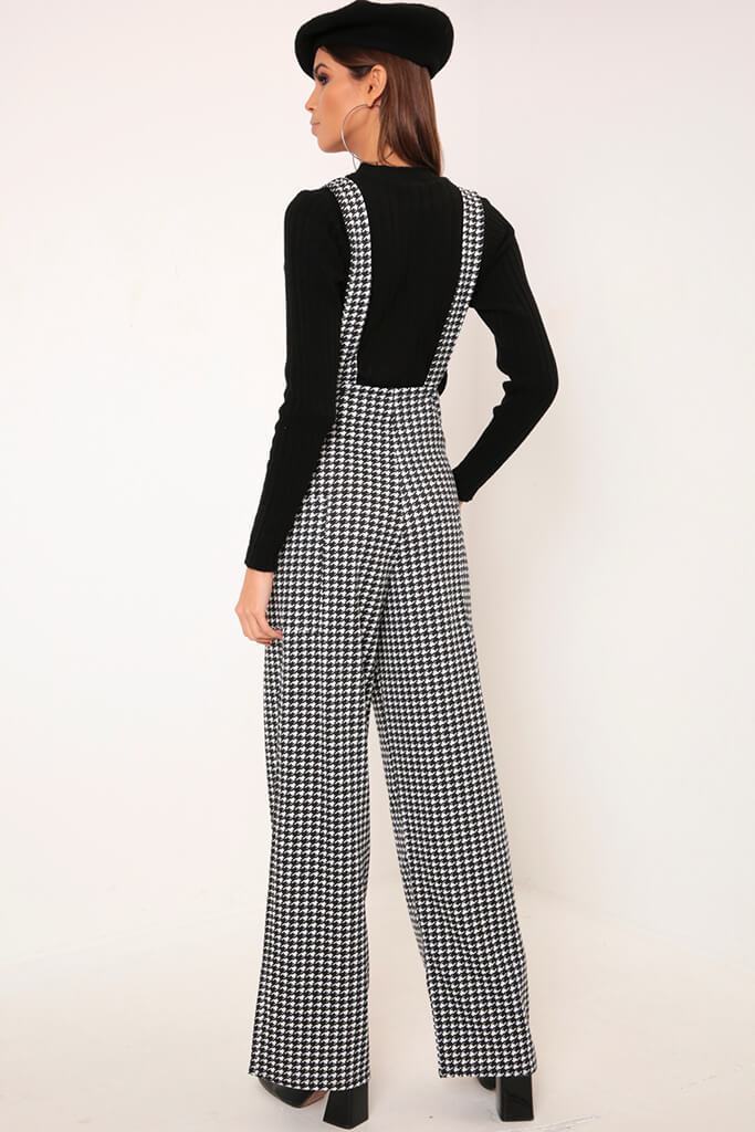 Black/White Dogtooth Dungaree