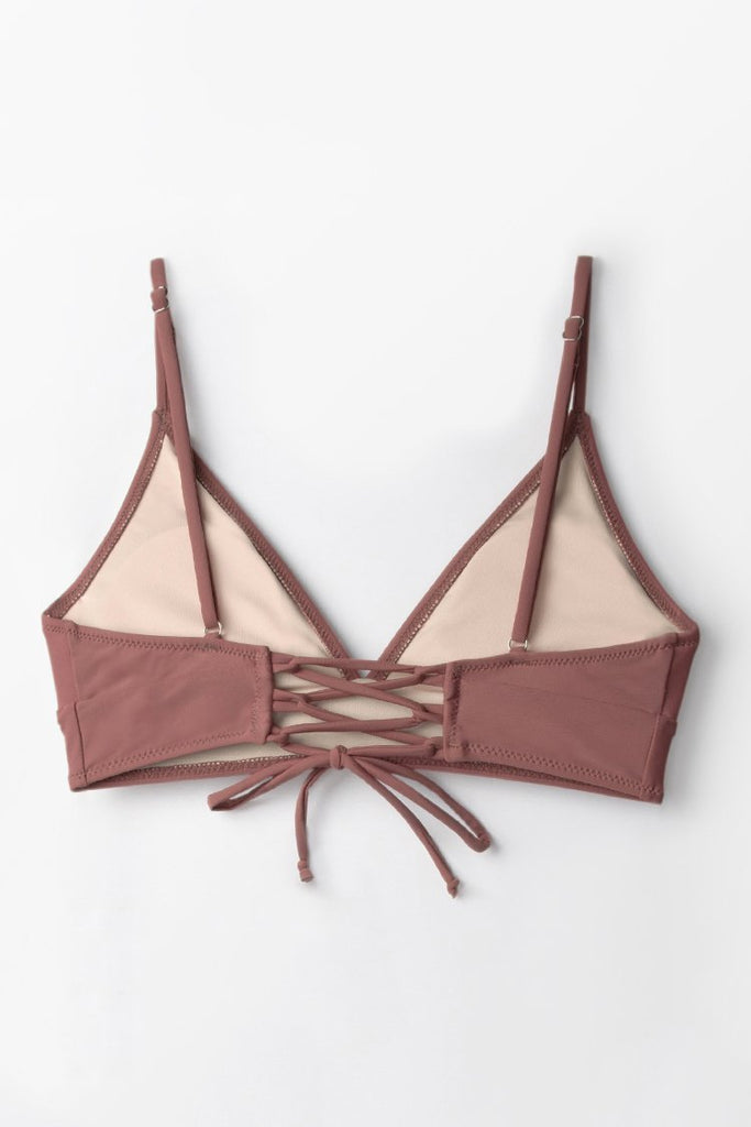 Cosy Bay Lace-Up Bikini Top