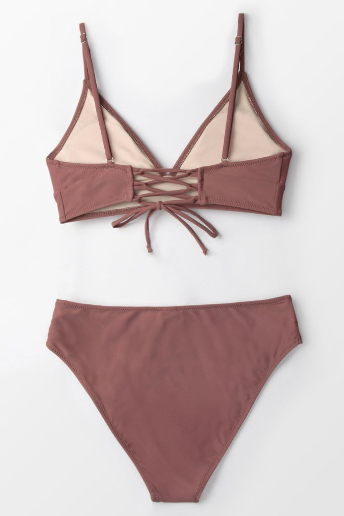 Cosy Bay Lace-Up Bikini Top