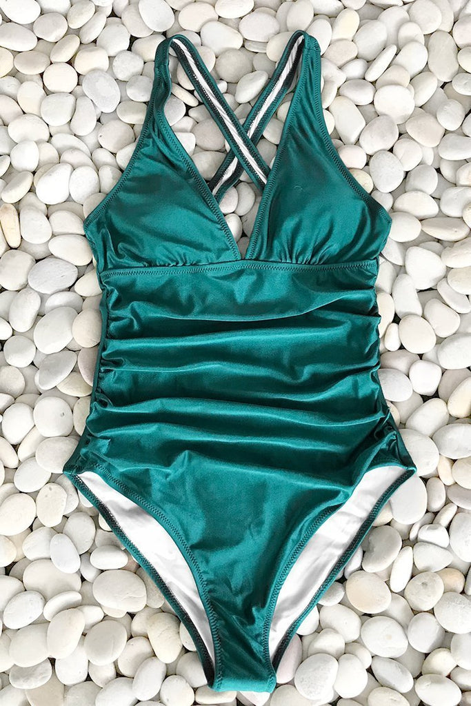 Full Of Grace Shirring One-piece Swimsuit