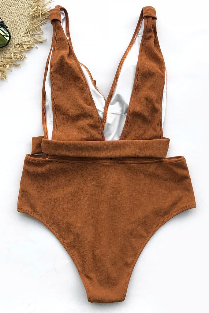 Sea Escape Solid One-piece Swimsuit