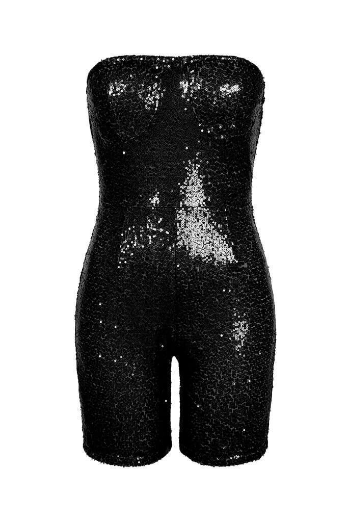 Black Sequin Unitard